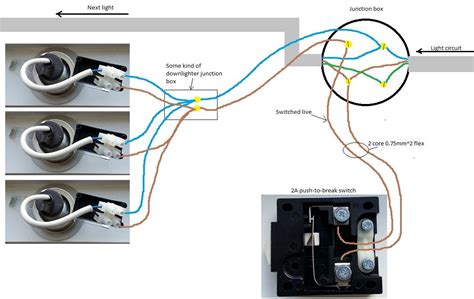 how to connect downlights together